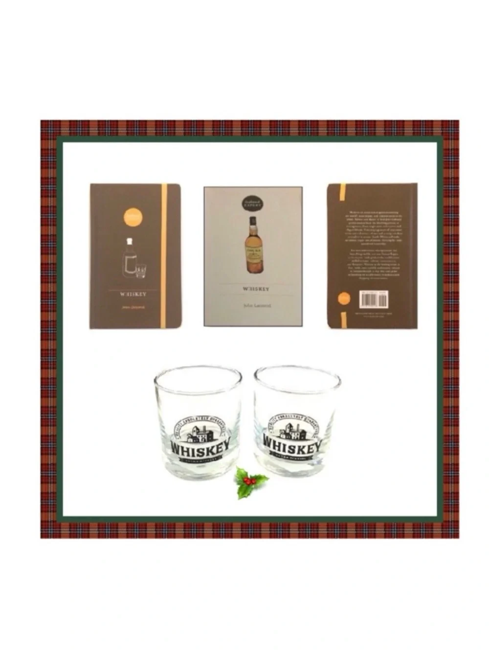 🆕 Two Whiskey Glasses & Master of Malt Guide SET